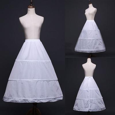 65cm/78cm/90cm Women's 3-Hoops Petticoat Crinoline Underskirt for Wedding Ball Gown Tutu Tulle Slips Skirt