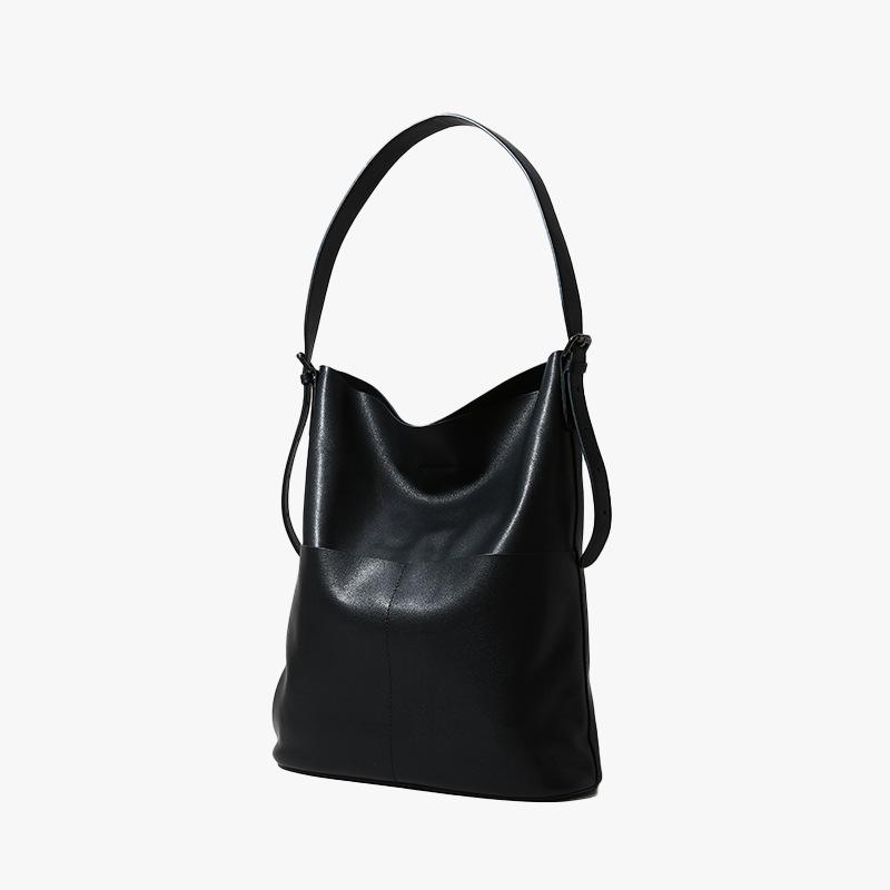 

Кожаные сумки-тоут высшего качества для осени и зимы, модные кожаные женские сумки, а также женские сумки через плечо и багаж для поездок на работу чёрный