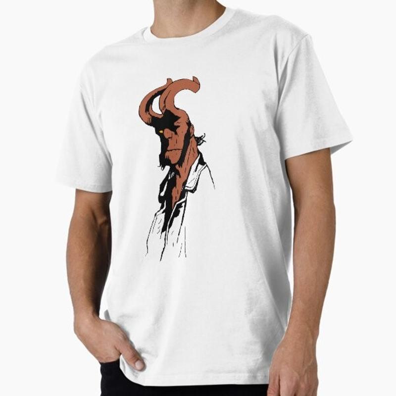 Hellboy in Color Premium Made USA AUS T Shirt M 2XL