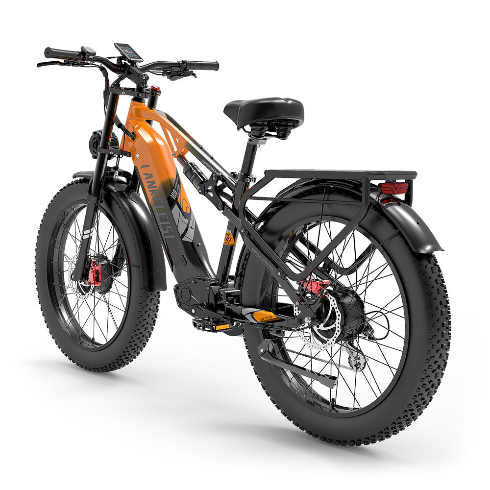 Elcykel LANKELEISI MG800 Max, en 2000W motor, ett 48V 20Ah batteri, en topphastighet på 48 km/h, en räckvidd på 90 km och 26*4,0 tums däck