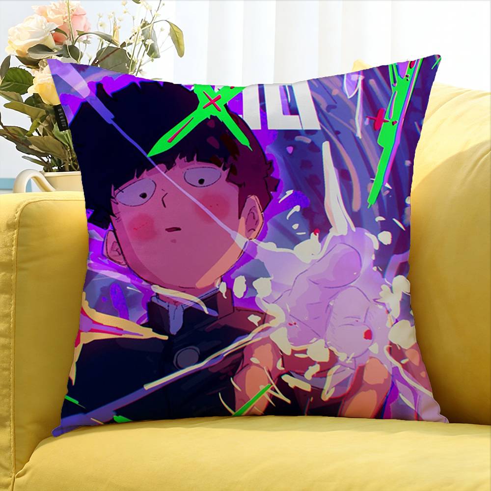Anmie Funny A-Mob Psycho-S 100 Various Sizes Square Pillow Case For Car Home Bedchamber Decor