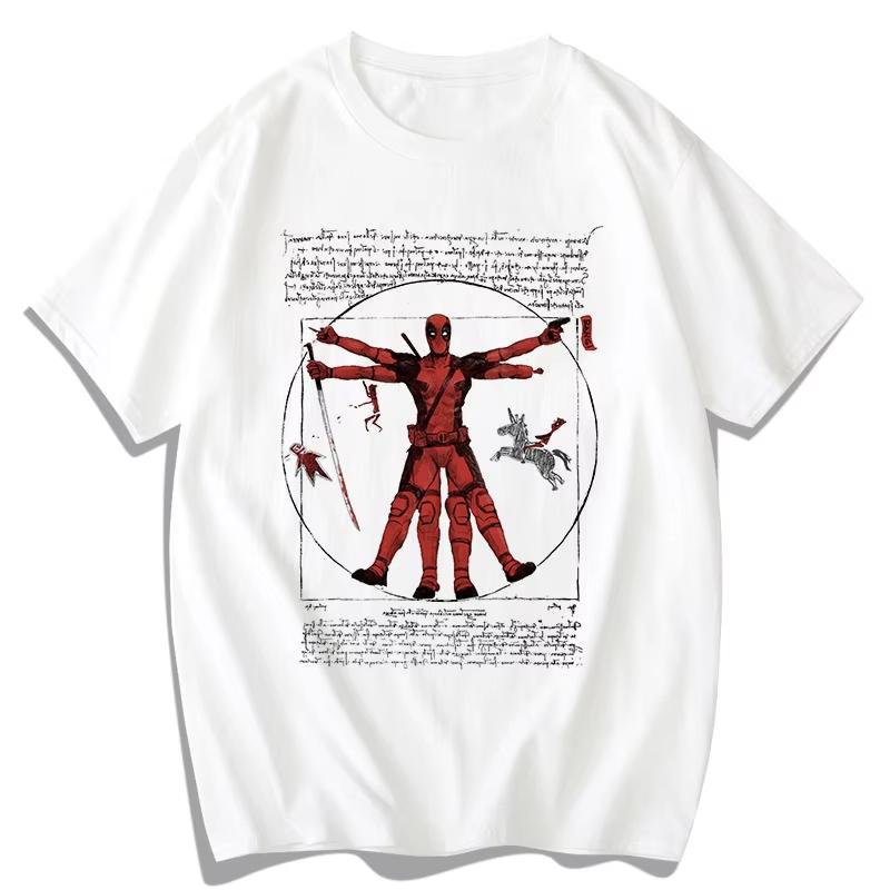 Genuine 2026 New Spoof Jesus Deadpool Fun Graphic Print High Quality Plus Size Men's Hoodie Loose Thermal Top