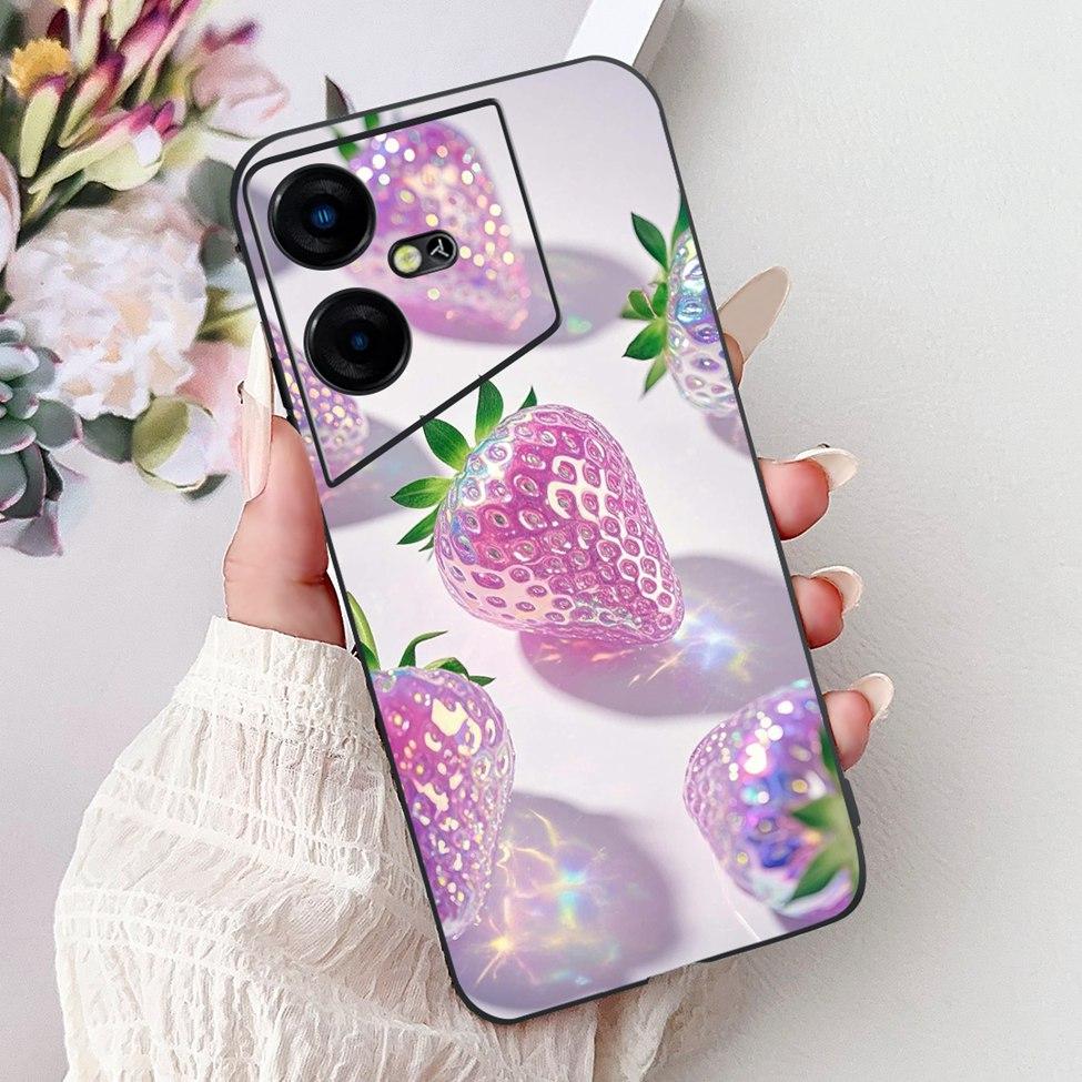 6,82'' Für Techno Pova Neo3 LH6n Rückabdeckung Für Tecno Pova Neo 3 Hülle Silikon Luxus Mode Niedliche Cartoon Katze Stoßfest Funda