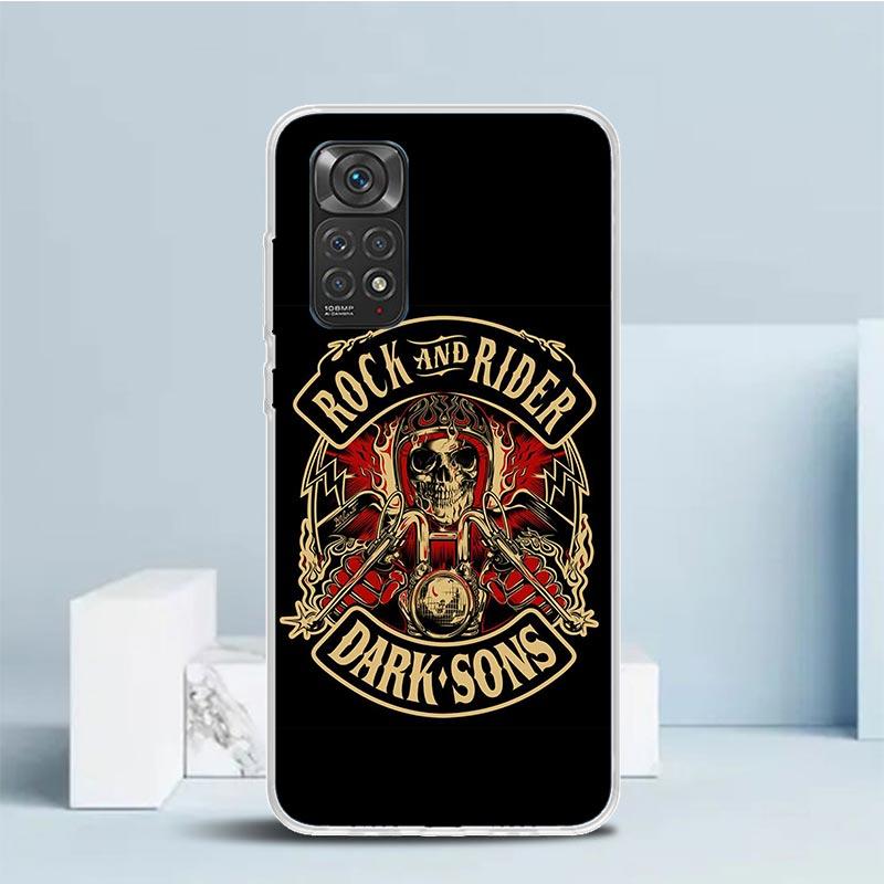 Motorcycle Gear Phone Case For Xiaomi Redmi Note 15 14 14S 13 12S 12 Pro Plus 11S 11 11T 11E 10S 10 + Soft TPU Back Cover Redmi