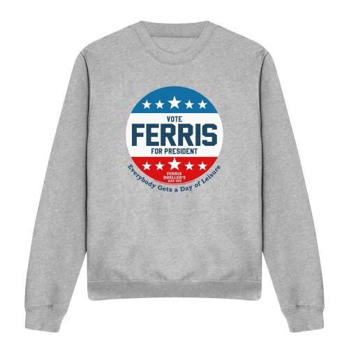 Ferris Bueller's Day Off Unisex Adult Vote Ferris For President Sweatshirt