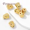 10mm Spacer Beads 18K Gold Plated Bracelets&Necklace Beads Accessories,Separator For Beads,DIY Jewelry Making Supplies