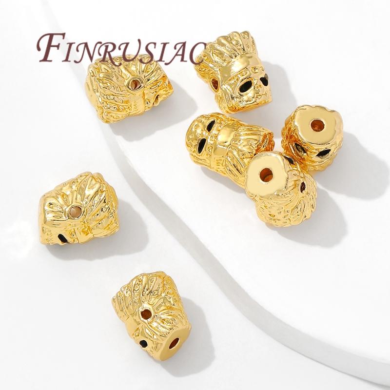 10mm Spacer Beads 18K Gold Plated Bracelets&Necklace Beads Accessories,Separator For Beads,DIY Jewelry Making Supplies
