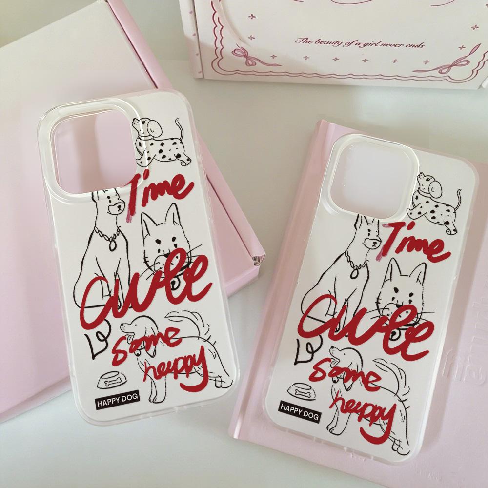 Painted Phone Case for iPhone 12 13 15 16 iPhone 16 12 13 14 15 Pro  14 15 16 Pro Max Coverage Shockproof Anti-Fingerprint Fresh Style Protective Case