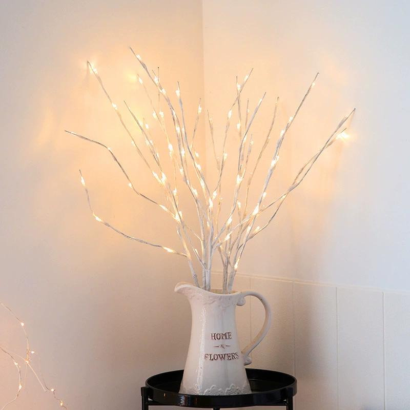 Nordic LED Branch Lights: Colorful Night-Light Decor for Bedrooms and Rooms