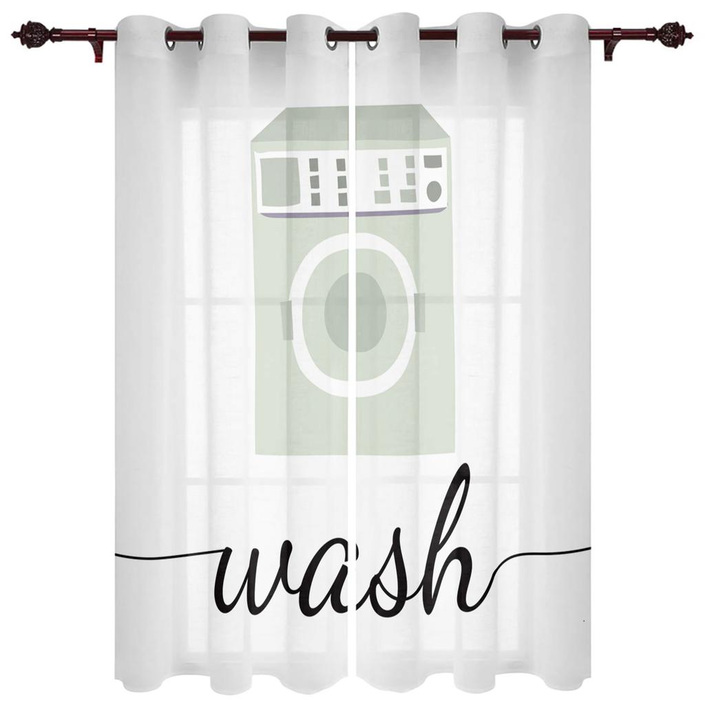 Rysunek pralni Retro Okna Zasłony Salon Luksusowy wystrój Zasłony świąteczne Sypialnia Kuchnia Draperie okienne