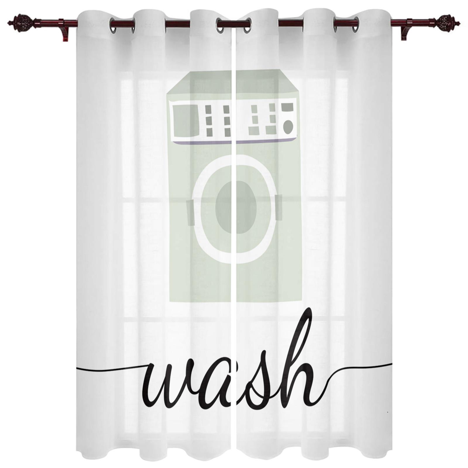 Прачечная Рисунок Ретро Шторы на окна Гостиная Роскошный декор Рождественские шторы — фото 17