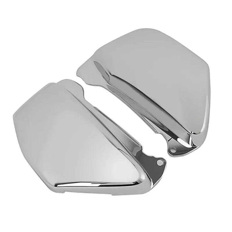 Motorcycle Battery Side Fairing Cover ABS Plastic For Honda Magna VF750 VF750C 1994-2004 Black Chrome Battery Guard Protector