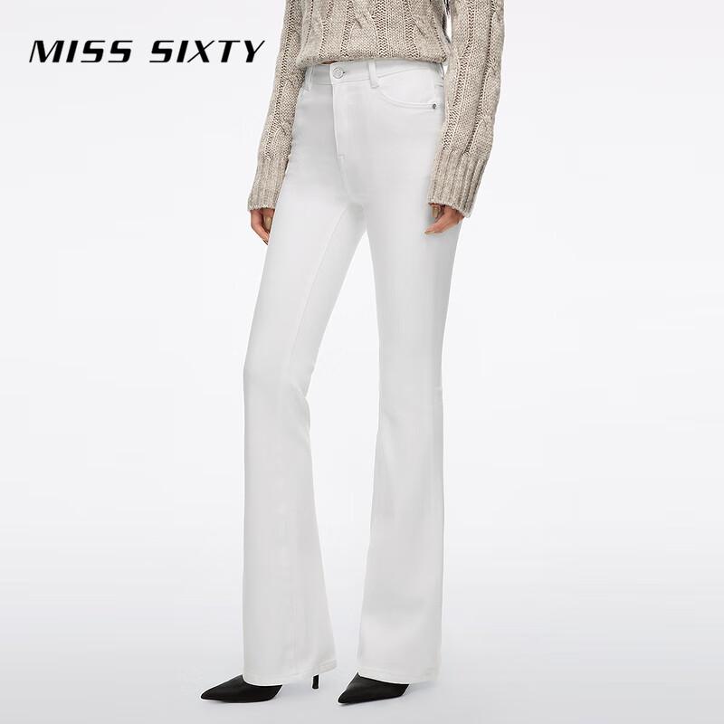 MISS SIXTY Women's High-Waist Slim Fit Flared Brushed Jeans