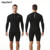 2mm Herren Ganzkörper-Neoprenanzug Mit Langen Ärmeln Shorts Schnorcheln Surfen Schwimmen Warm UV-Schutz Neopren