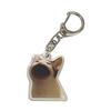 Crying Banana Cartoon Cat Keychain Acrylic Bag Charm Pendant Mascot Decoration