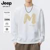 JEEP SPIRIT Men's Loose Fit Round Neck Letter Print Sweatshirt