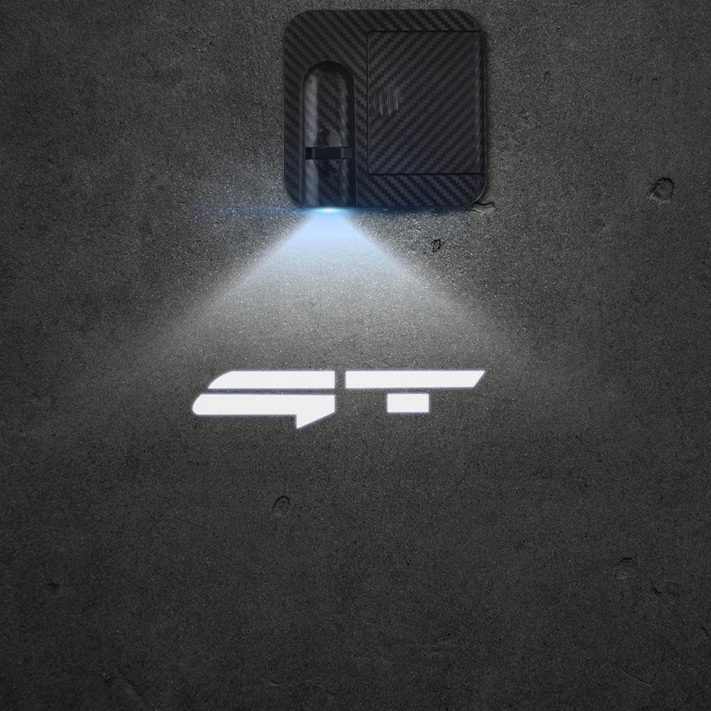 AAAGP1 1/2PCS New GT Line Car Door Welcome Lights Laser Projector Logo Wireless Sensing For Kia EV6 Hyundai Peugeot Nissan Toyota Volvo