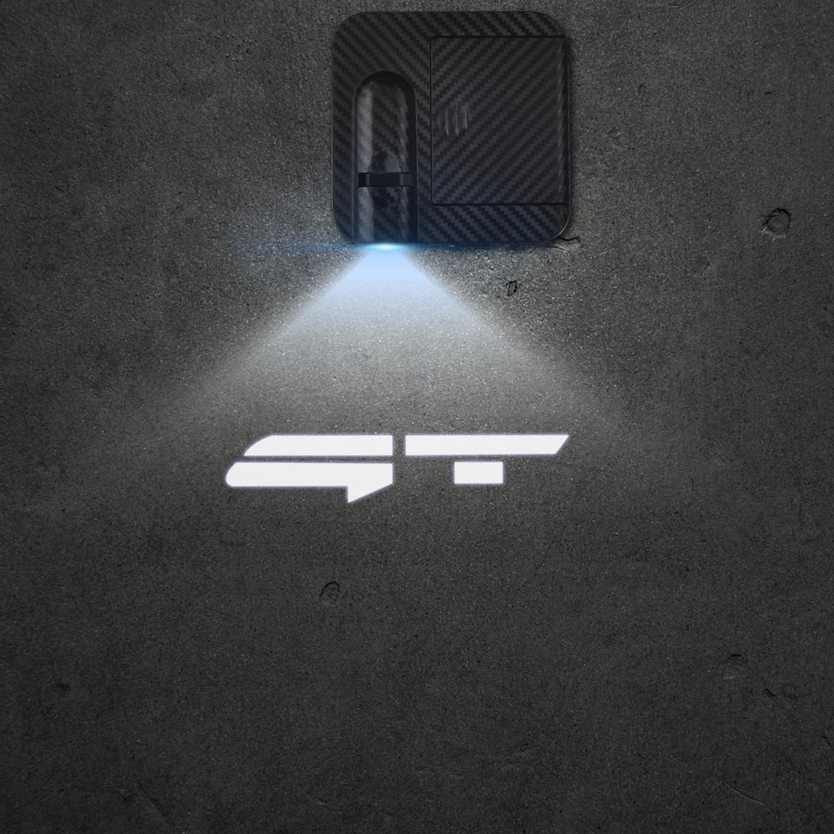 

1/2PCS New GT Line Car Door Welcome Lights Laser Projector Logo Wireless Sensing For Kia EV6 Hyundai Peugeot Nissan Toyota Volvo 1 PCS