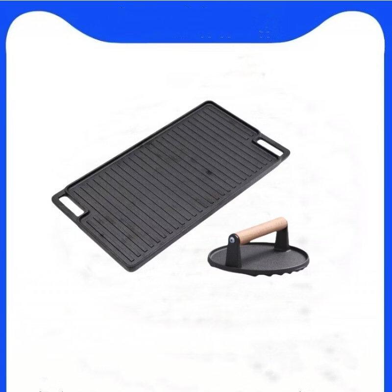 Wutuo Outdoor Cast Iron Reversible Grill Pan