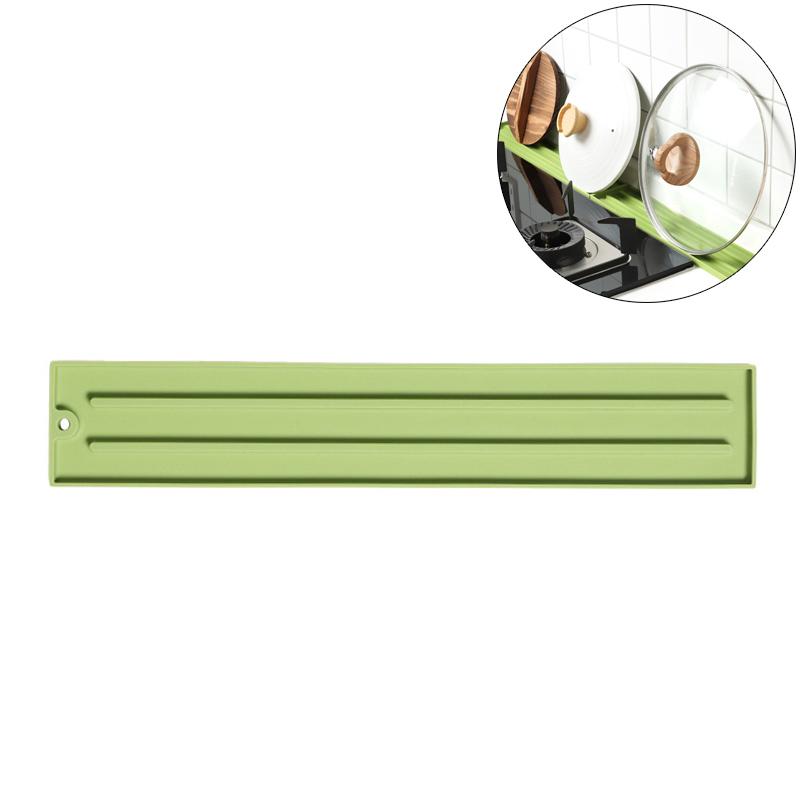 

Хранение крышек кастрюль Силиконовый коврик-органайзер Легкий Гибкий Эффективный Водоотвод Коврик для столешницы Нескользящие канавки