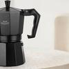 MERMOO YILAN Espresso kávovar Direct Fire 6 šálků 300 ml Černá moka konvička hliníkový kávovar Venkovní kávovar na espresso
