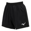 Volleyball Wear Game Knit Inseam 11cm Sweat Quick L [Mizuno] Pants, Material, (L Size), Absorbent, Drying, V2MBB202, Women's, Black,