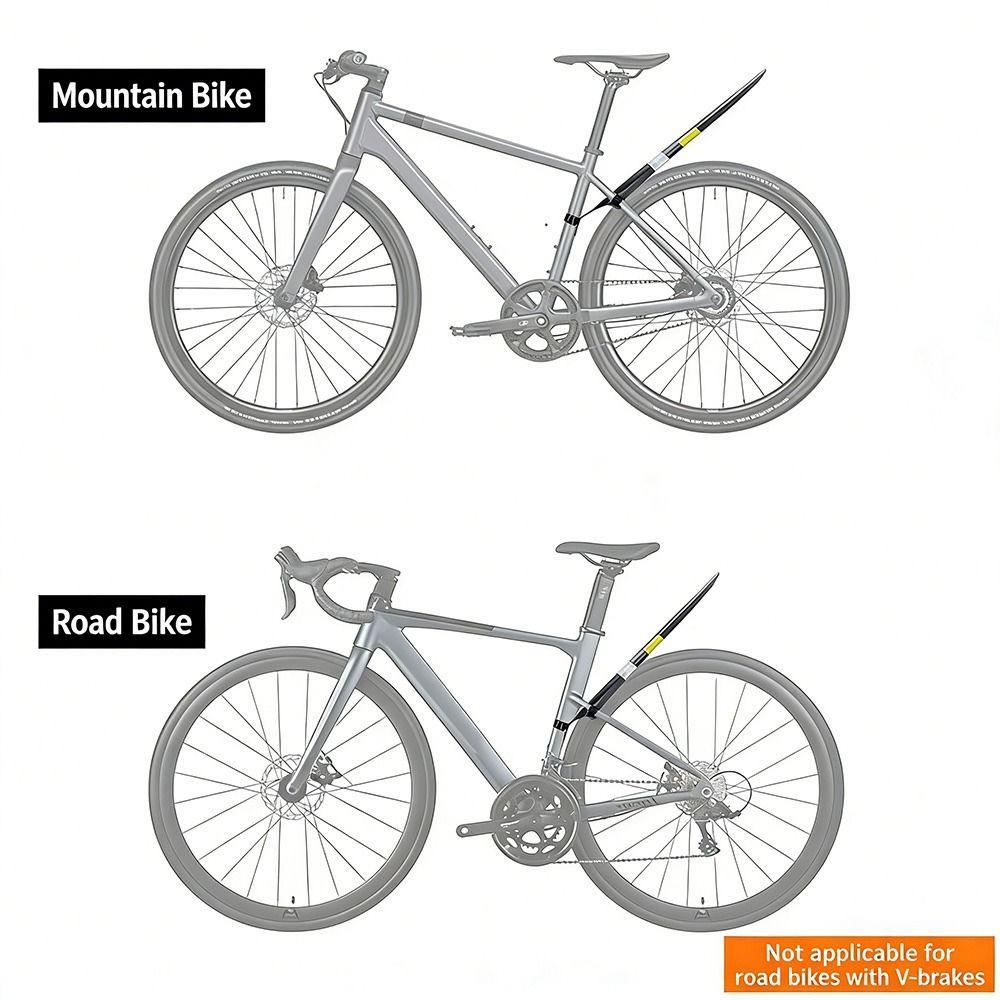 PP Bike Fender Multicolor Saddle Mud Guard Wings Durable Bicycle Mudguard Outdoor Sports