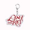 Singer Lana Del Rey Keychain for Accessories Bag Pendant Born To Die Ultraviolence Key Chain Ring Keychains Jewelry Fans Gift