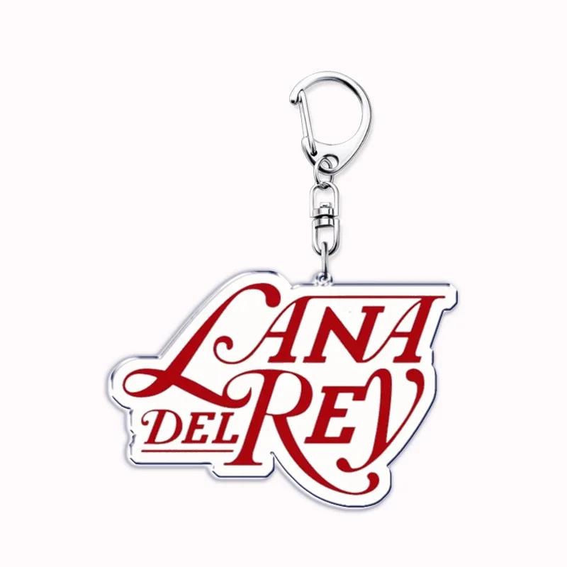 Singer Lana Del Rey Keychain for Accessories Bag Pendant Born To Die Ultraviolence Key Chain Ring Keychains Jewelry Fans Gift