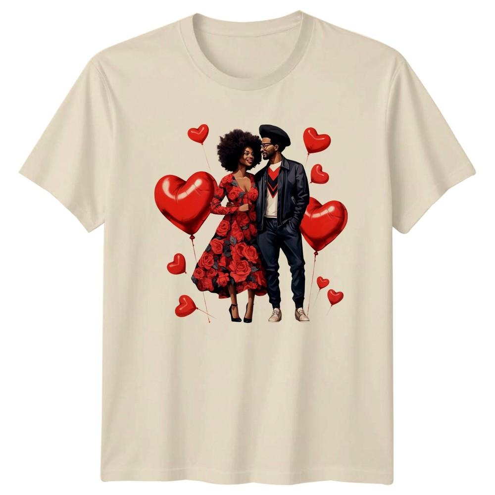 Couple Love Hearts RoUnisexce Unisexs TShirt Unisexs Tee Graphic Unisex Top