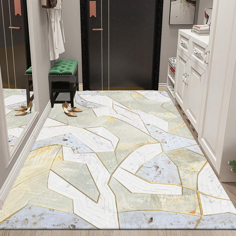 Nordic Style Floor Mat Door Mat Home Bedroom Living Room Bathroom Non-slip Absorbent Machine Washable Carpet Mat