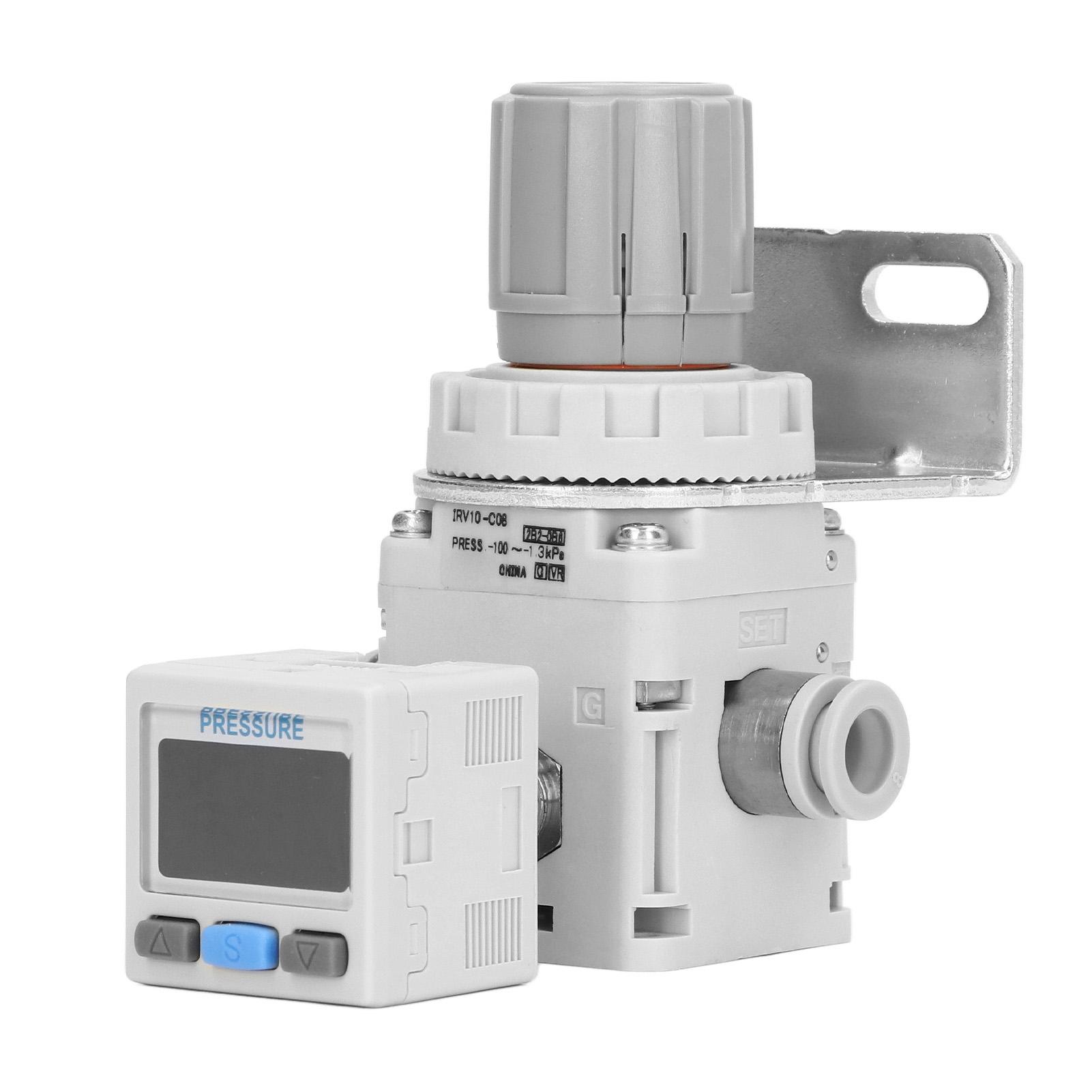 

Регулятор давления воздуха с кронштейном Цифровой манометр Пневматический вакуумный регулятор давления