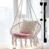 Nordic Style Cotton Rope Hammock Chair - Tassel Swing for Outdoor Camping