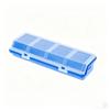 Screw Organizer Box Blue Red Black Parts Storage Box 4 Compartments With Lid Plastic Tool Part Bin