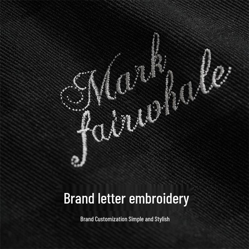 Mark Fairwhale Herren Karierte Bestickte Baseballjacke