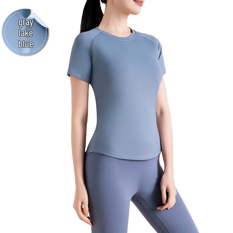 Nuodingxiu Mesh Short Sleeve Sports Yoga Top