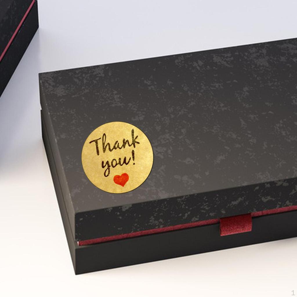 500 Pieces Thank You Stickers Envelope Seals Tags for Small Business Birthday