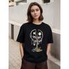 Skull Creative T-shirt - Men's Loose  Casual Short-sleeved Round Neck Trend Summer Spring Sports Clothing