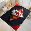 "KC Logo Arrowhead Red and Gold Design Non-slip rug suitable for living room and bedroom sofas"