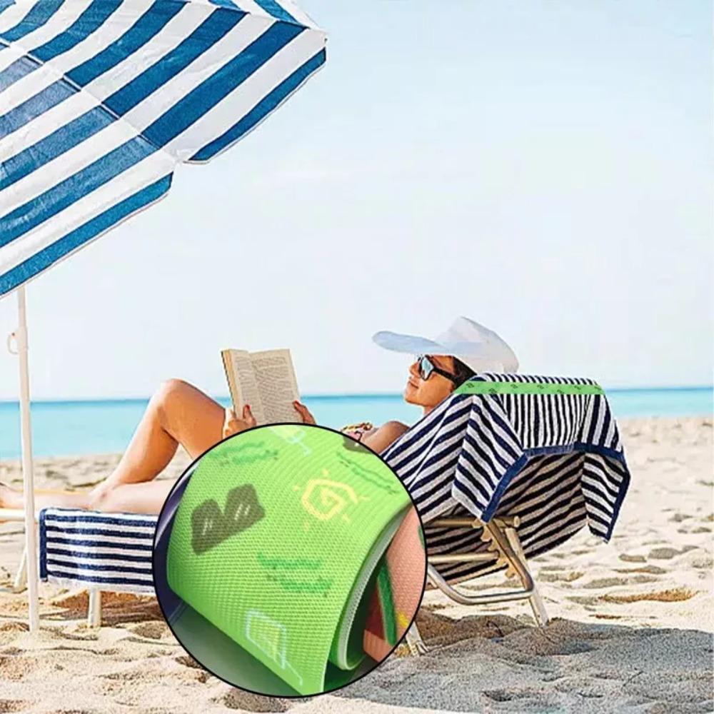 1/4Pcs Colorful Sunbed Strap Durable Windproof Beach Towel Holder Elastic High Elasticity Creative Lounger Strap