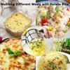 Stainless Steel Manual Potato Masher, Potato Ricer, Vegetable Masher, Fruit Juicer, Multifunctional Kitchen Utensil (Style A)