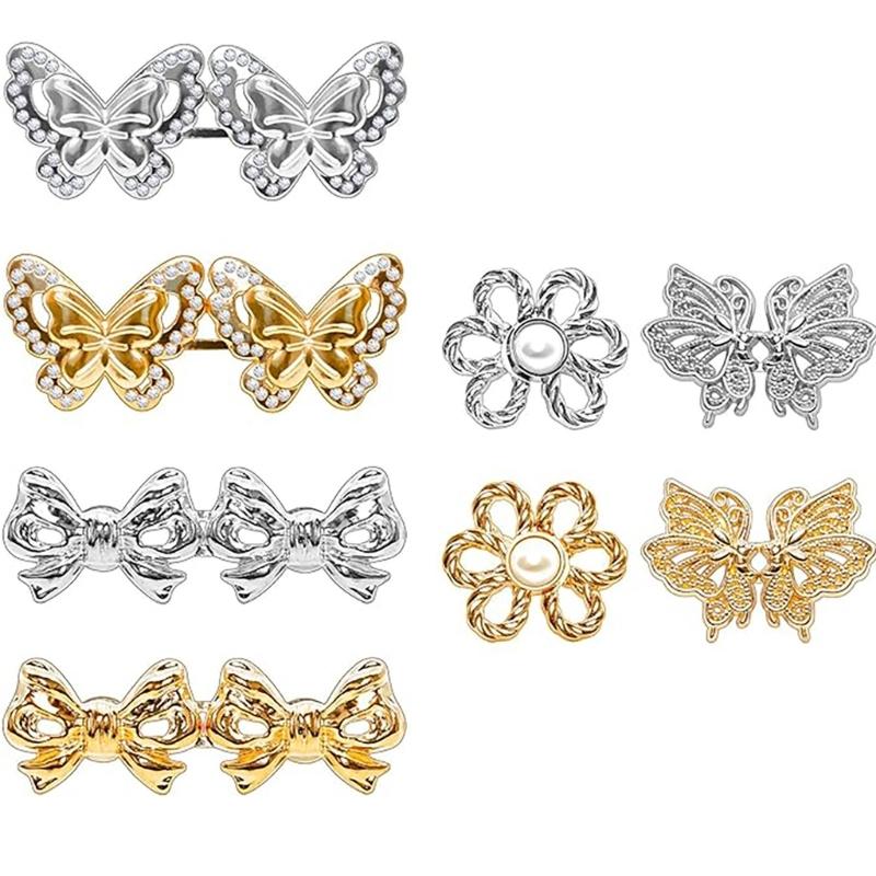 

8PCS Adjustable Waist Tighteners for Jeans Trousers Metal Pants Button Tighteners Waist Buckles Waistband Adjusters 1