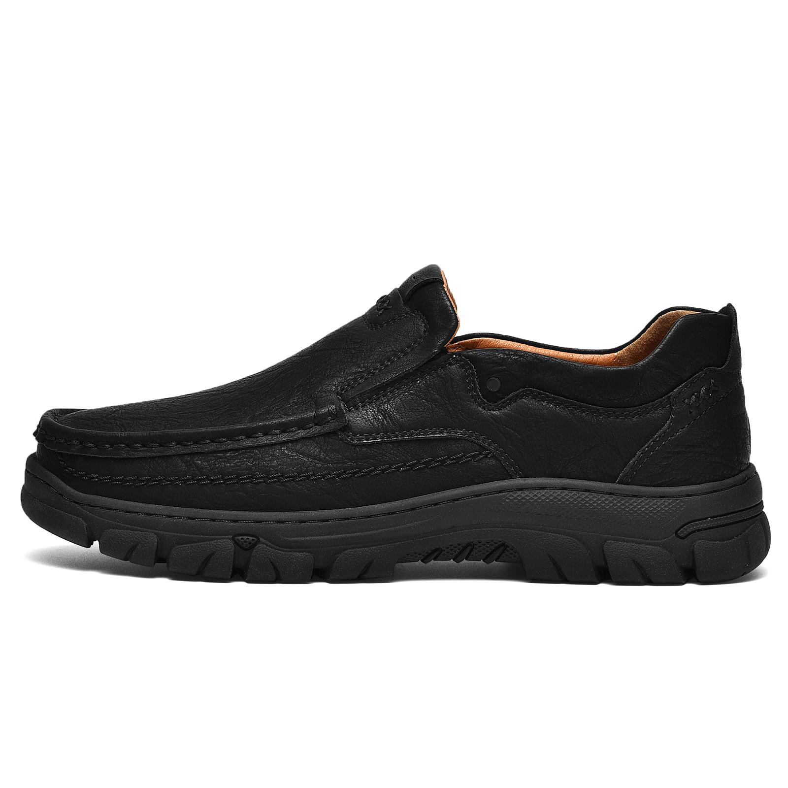 

Мужская обувь ручной работы из кожи, повседневная деловая обувь Оксфорды, мужская обувь на плоской подошве, мокасины 42 чёрный