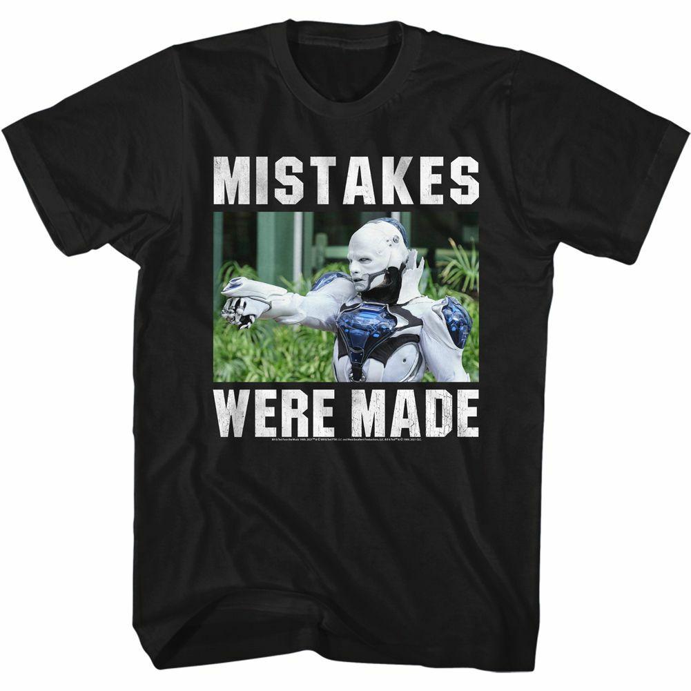 Bill and Ted Face The Music Mistakes Were Made Black Adult T-Shirt S