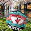 Custom Name Personalized Liverpool F.C Print Umbrella, Auto Open Close, 8‑Rib Sturdy Frame, Commute Camping Hiking Use, Birthday Gift