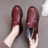 Winter Boots Women Soft Leather Waterproof Warm Plush Fur Snow Boots Women Casual Lightweight Flat Heels Ankle Boots Female Shoe