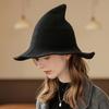 Čarodějnice Cosplay Klobouk Halloween Kostým Pletené Skládací Špičaté Jednobarevné Foto Rekvizita Maškarní Festival Dekorace Čepice Čepice