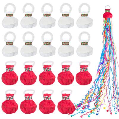 5/10/20Pcs Hand Throw Streamer Poppers Wedding Decoration Favors Supplies Kids Birthday Party Colorful Paper Confetti Guest Gift