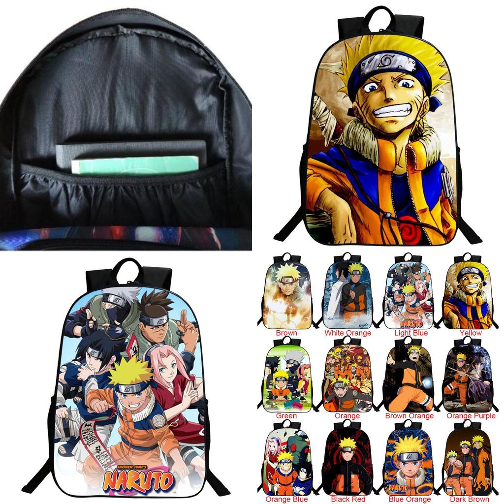 Stylish Anime Naruto Book Bag With Durable Design And Adjustable Shoulder Straps