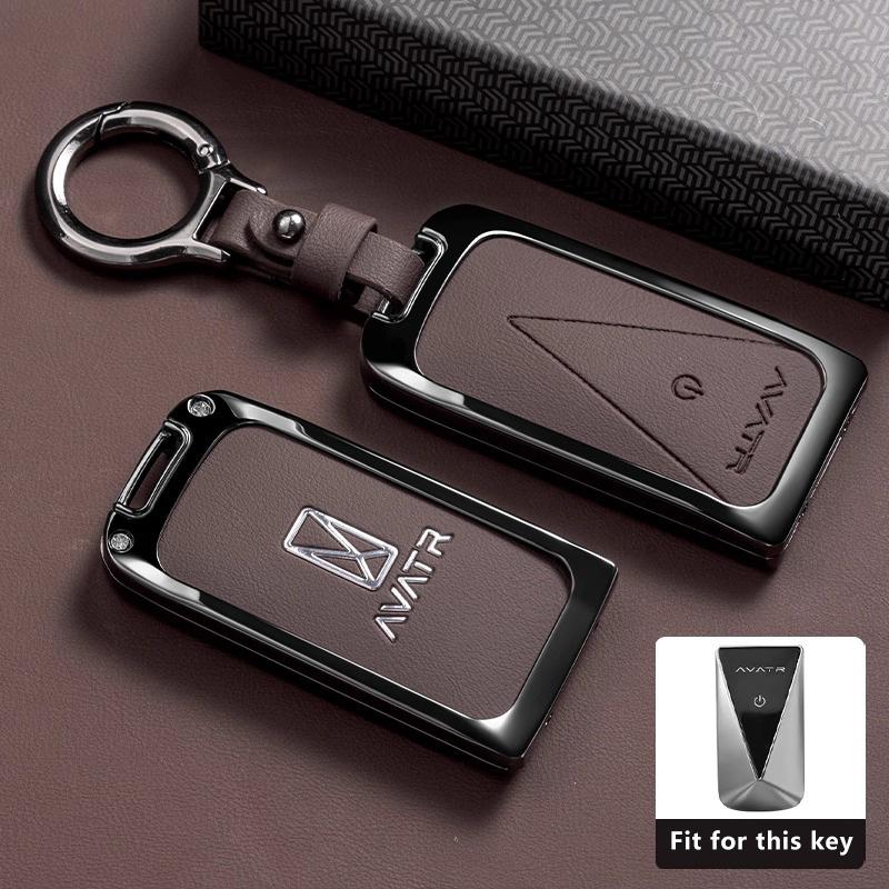 Zinc Alloy Car Key Case Fob For Avatr 07 06 Avatar 12 Max Ultra Accessories Keychain Remote Cover Shell Housing